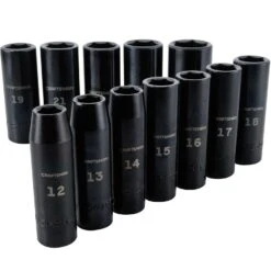 Craftsman 27 Mm X 1/2 In. Drive Metric 6 Point Deep Deep Impact Socket 12 Pc