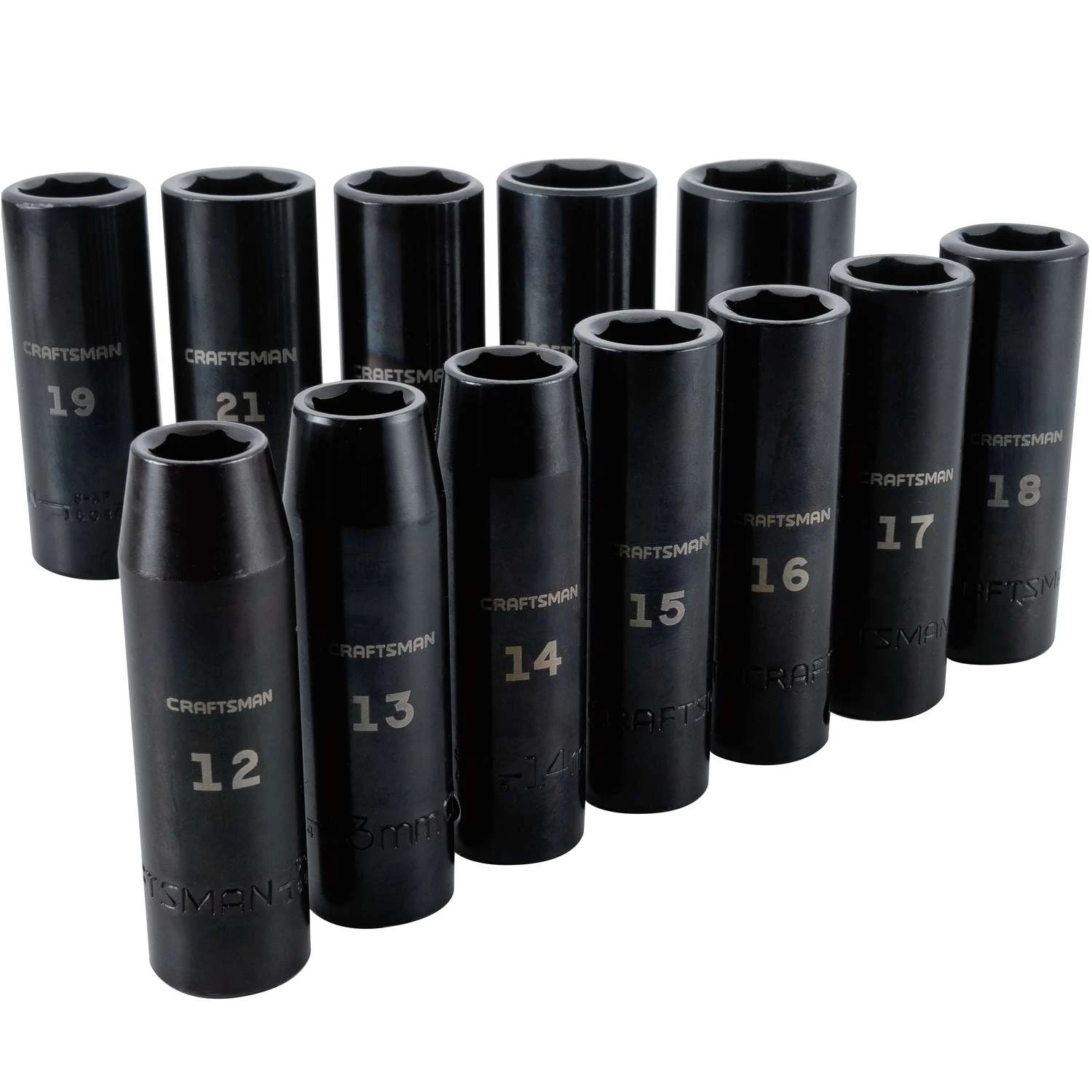 Craftsman 27 Mm X 1/2 In. Drive Metric 6 Point Deep Deep Impact Socket 12 Pc
