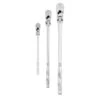 Craftsman V-Series 1/2, 1/4 And 3/8 In. Drive Long Flex Head Ratchet Set