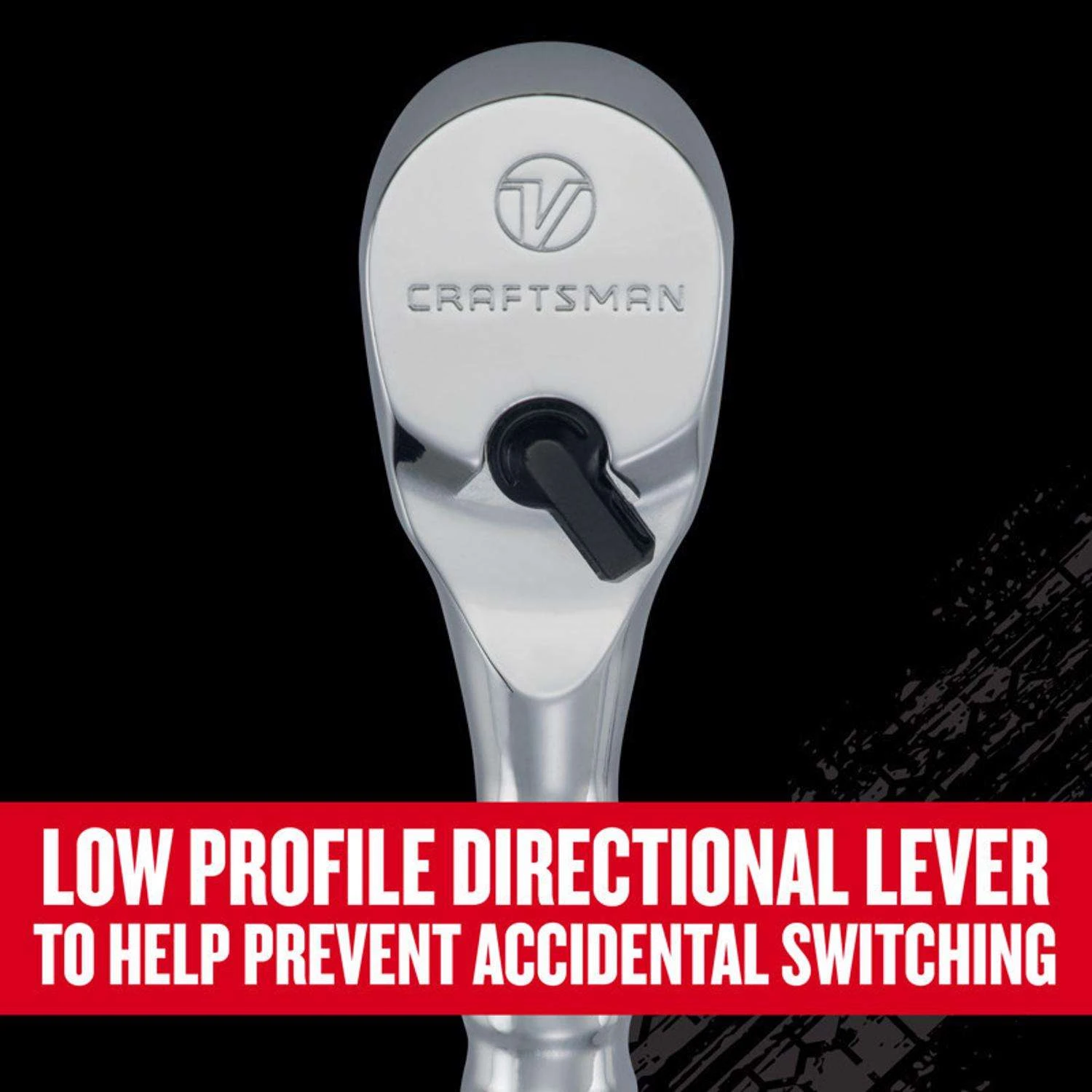 Craftsman V-Series 3/8 In. Drive Stubby Ratchet 96 Teeth - Image 3