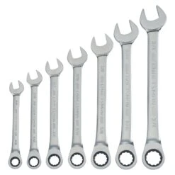 Craftsman 12 Point SAE Ratcheting Combination Wrench Set 7 Pc